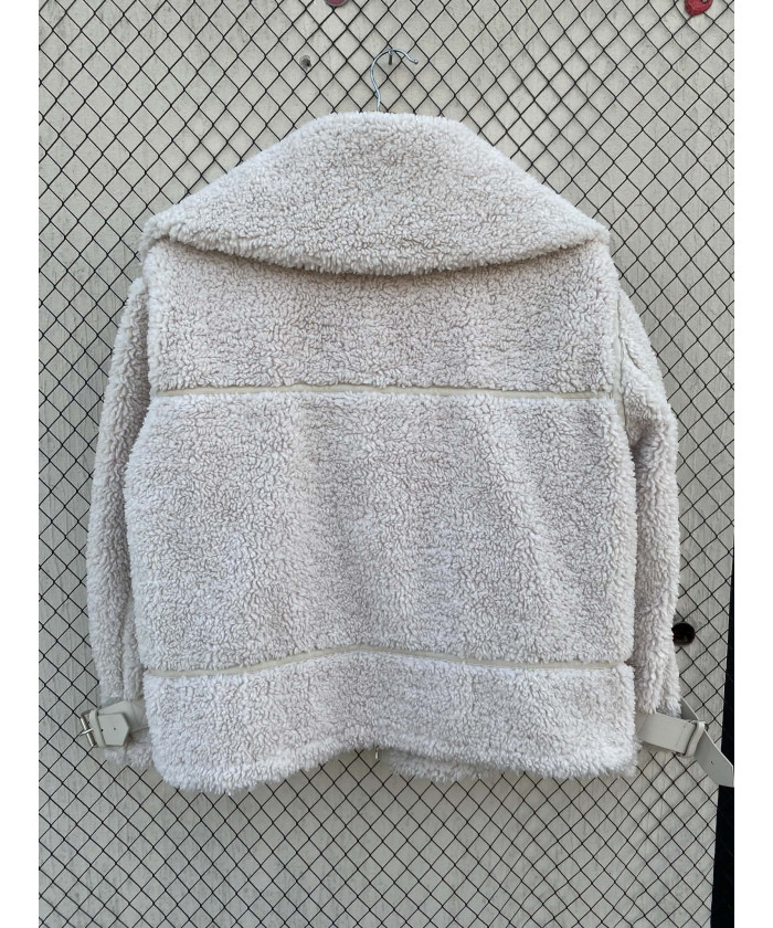 White, teddy jacket