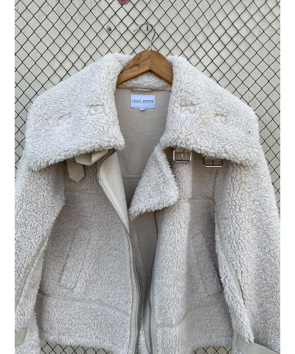 White, teddy jacket