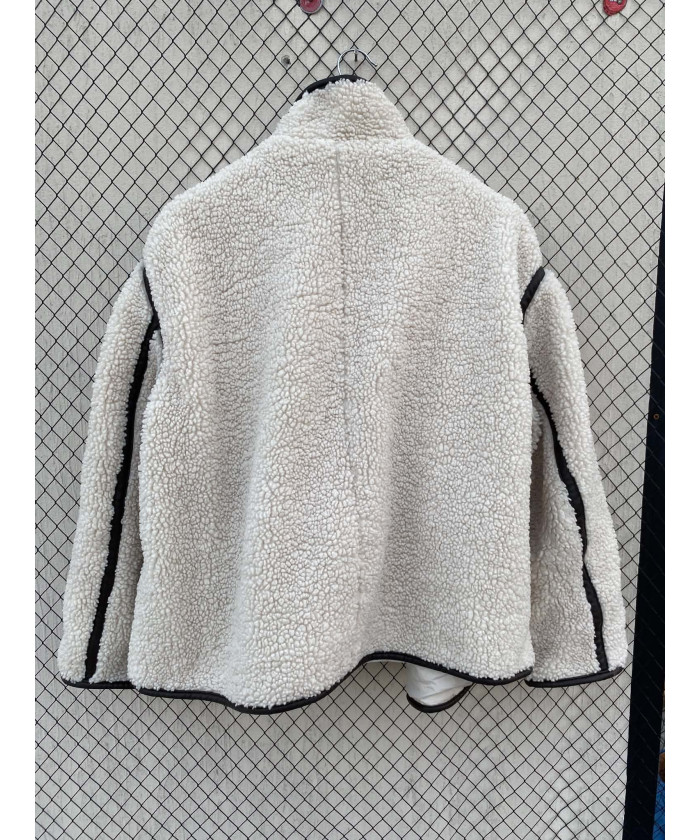 Off-white colored, teddy jacket