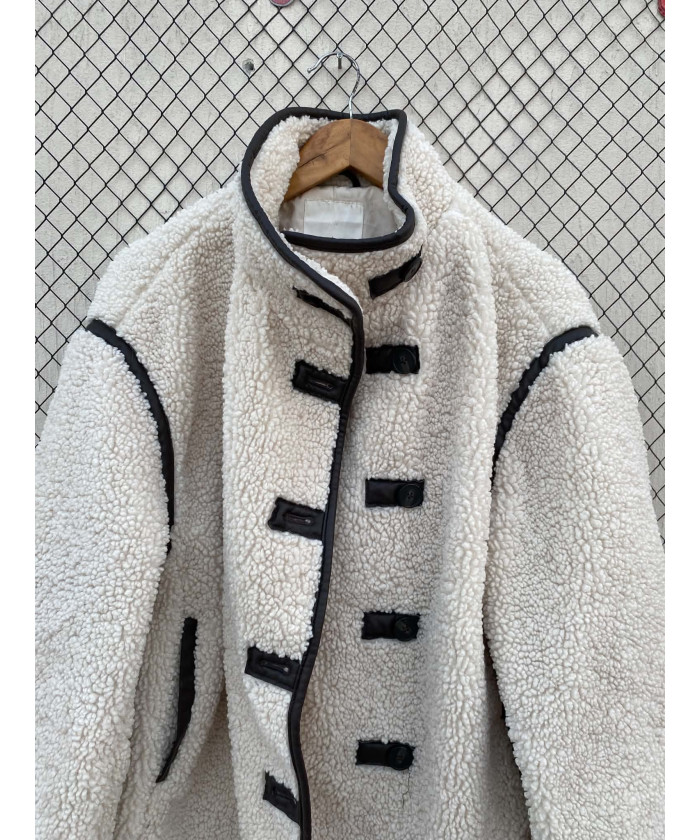 Off-white colored, teddy jacket