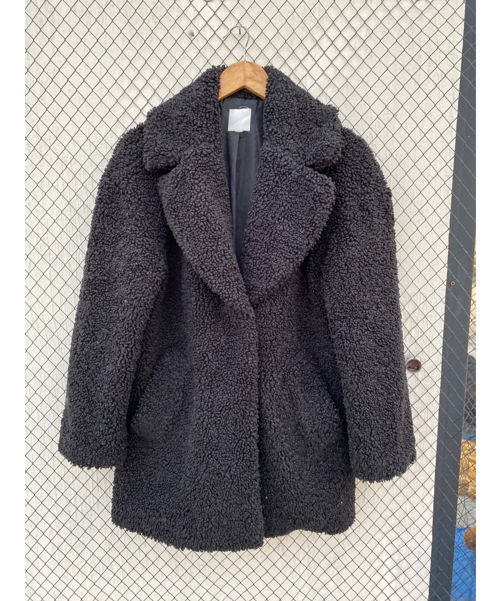 Black, teddy coat