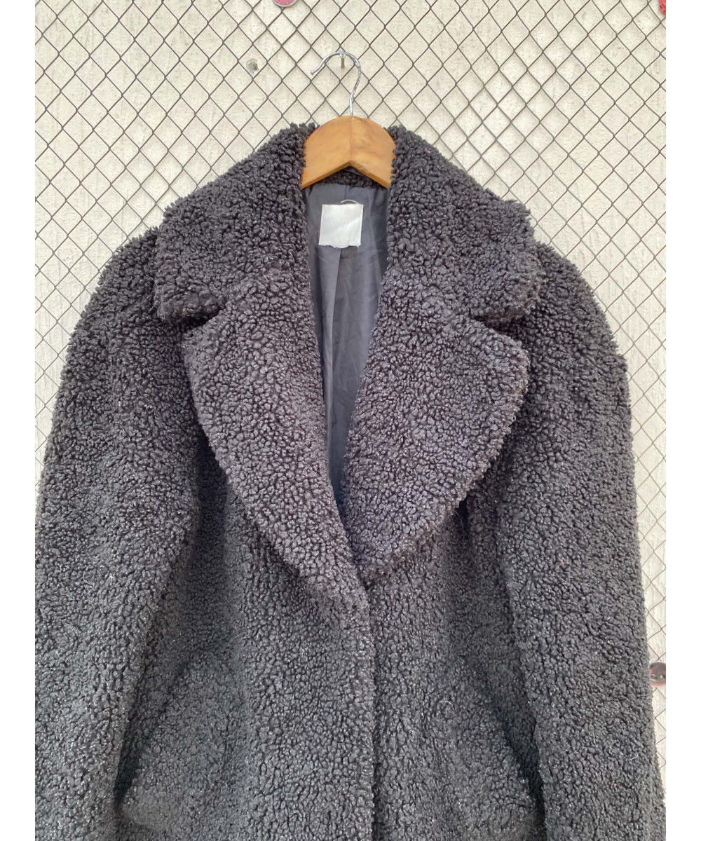 Black, teddy coat