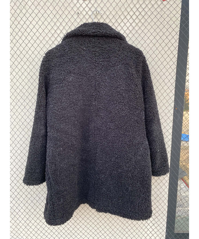 Black, teddy coat