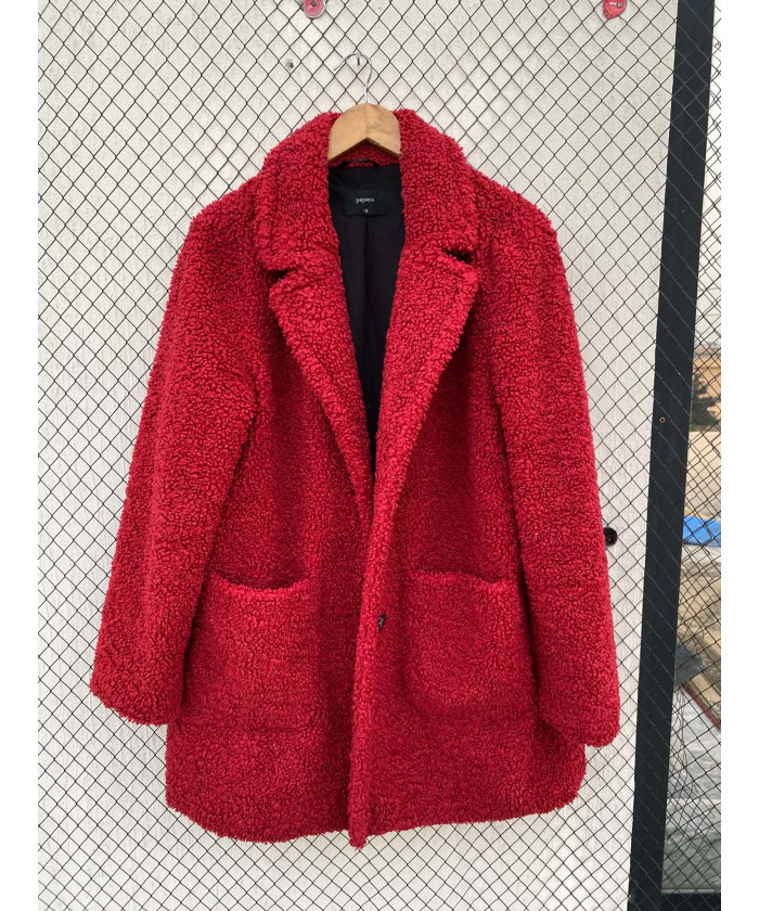 Red, teddy coat