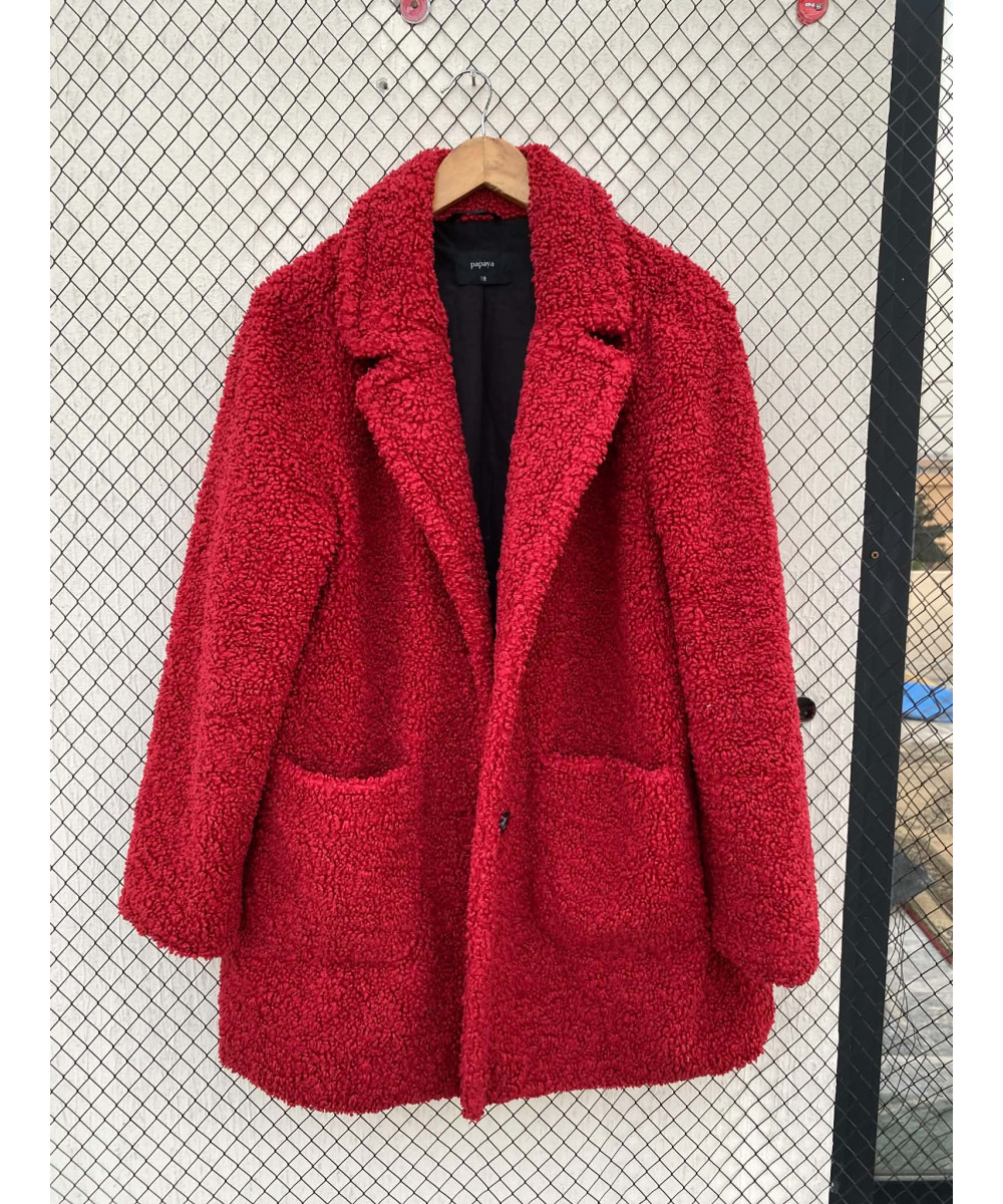 Red, teddy coat
