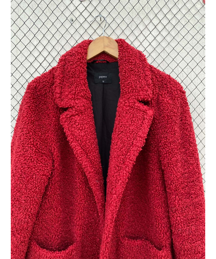 Red, teddy coat