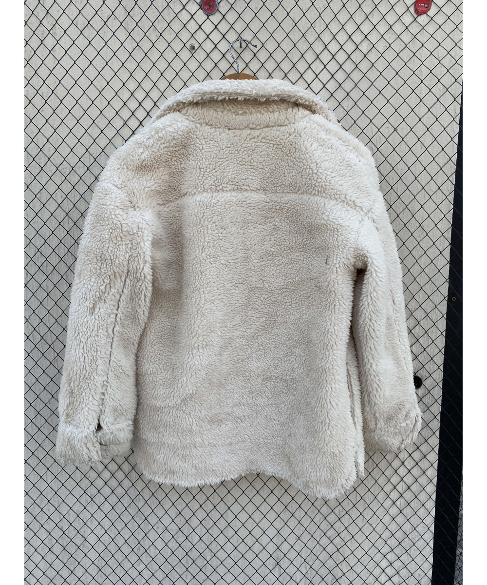 Cream-colored, teddy jacket
