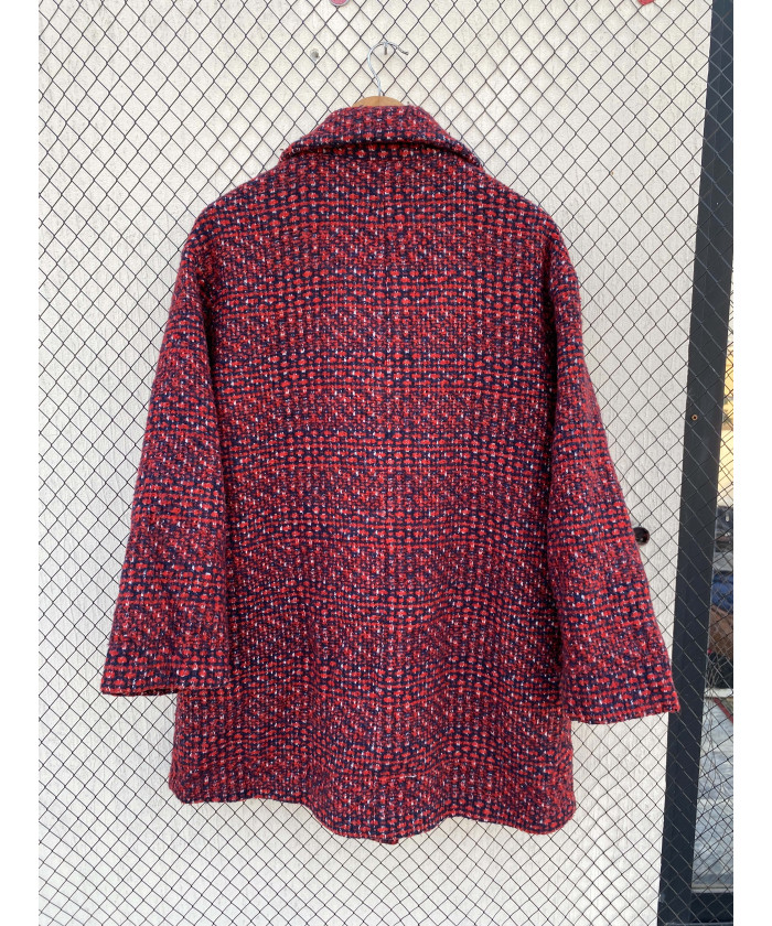 Red, wool coat