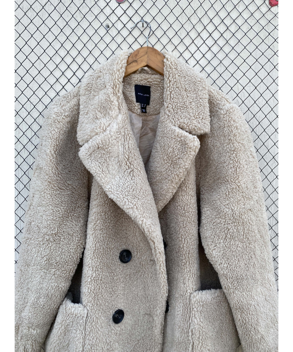 Beige, teddy coat