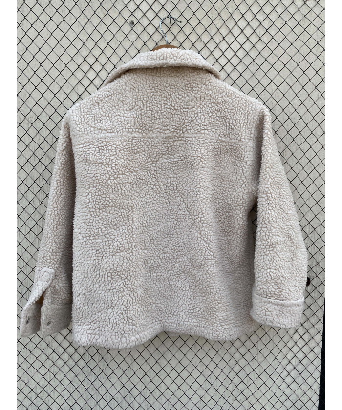 White, teddy, kid's jacket