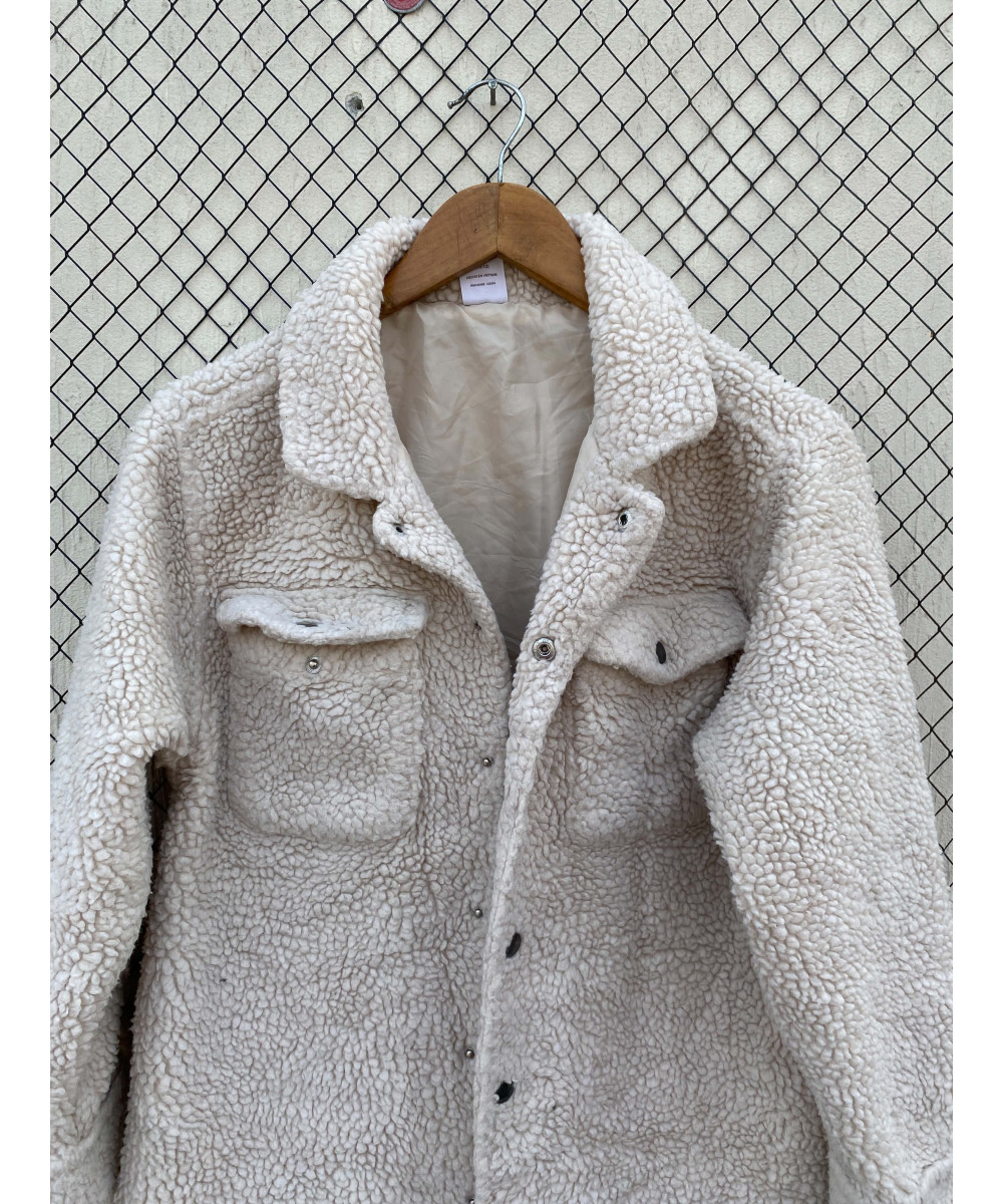 White, teddy, kid's jacket