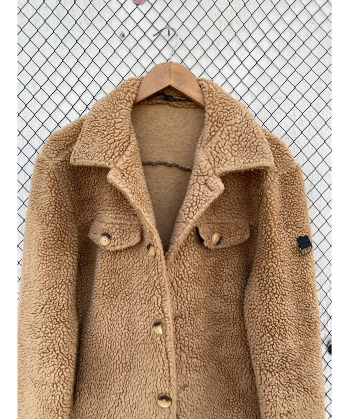 Caramel colored, teddy jacket