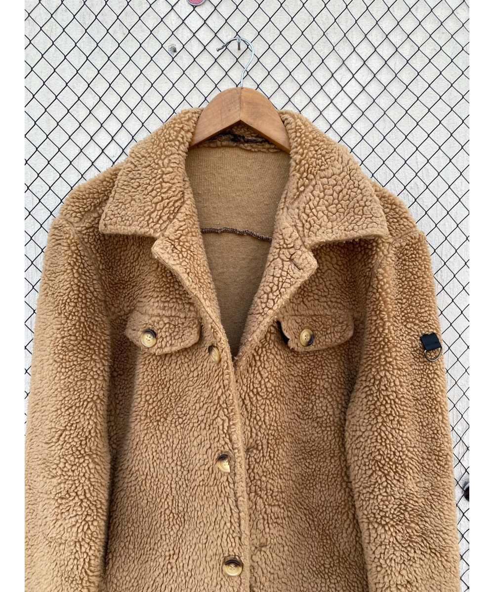 Caramel colored, teddy jacket