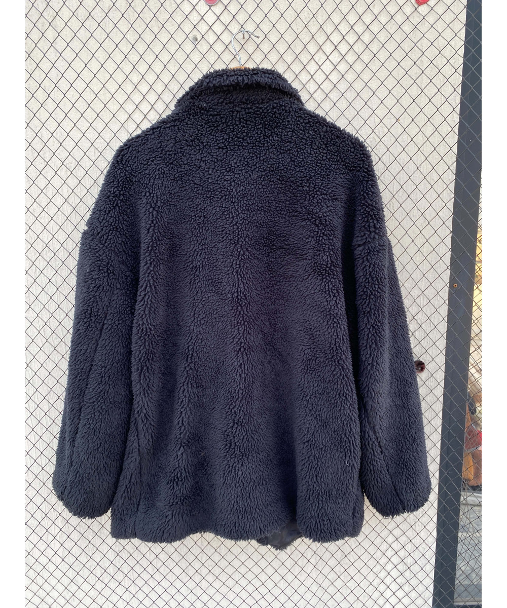 Black, teddy coat