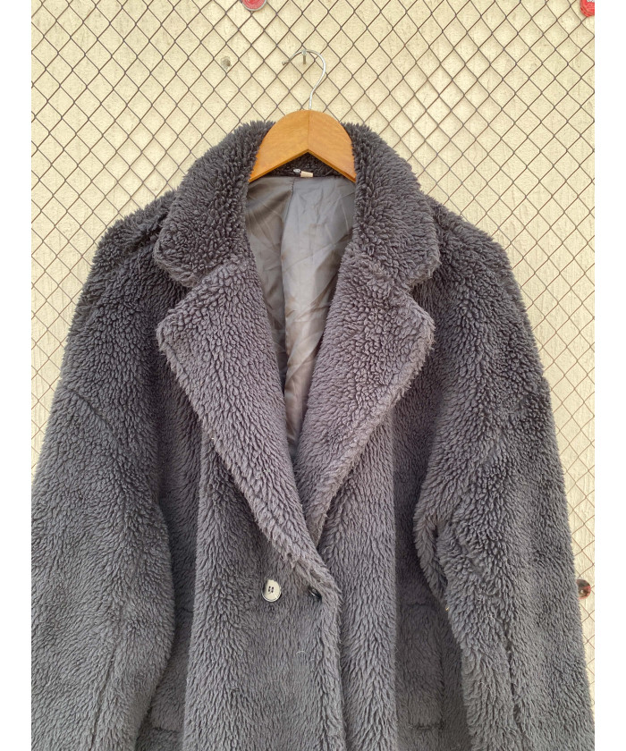 Black, teddy coat