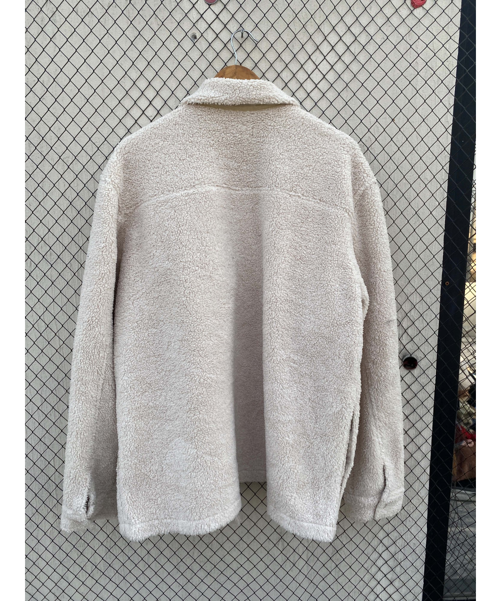 Cream-colored, teddy jacket