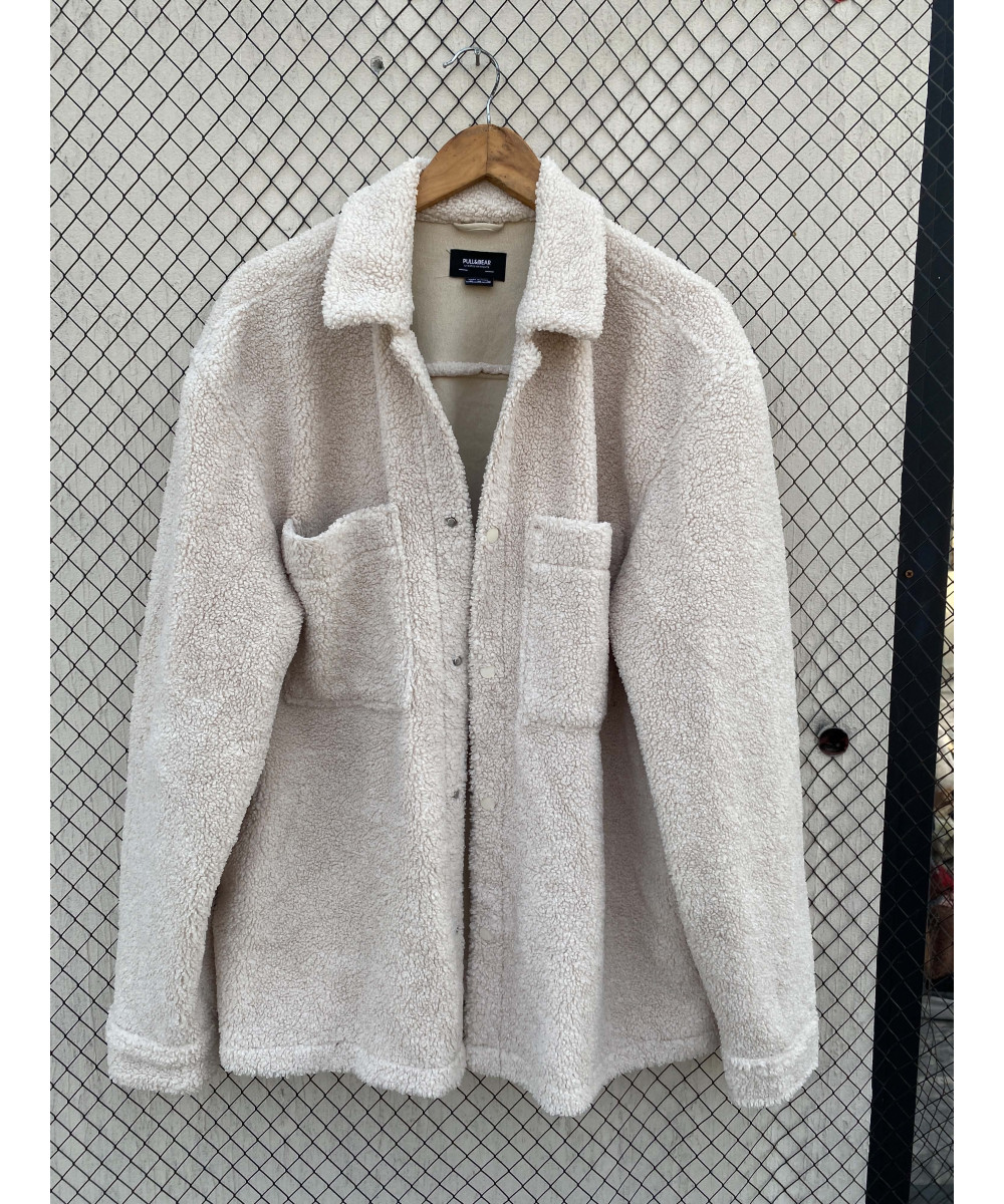 Cream-colored, teddy jacket