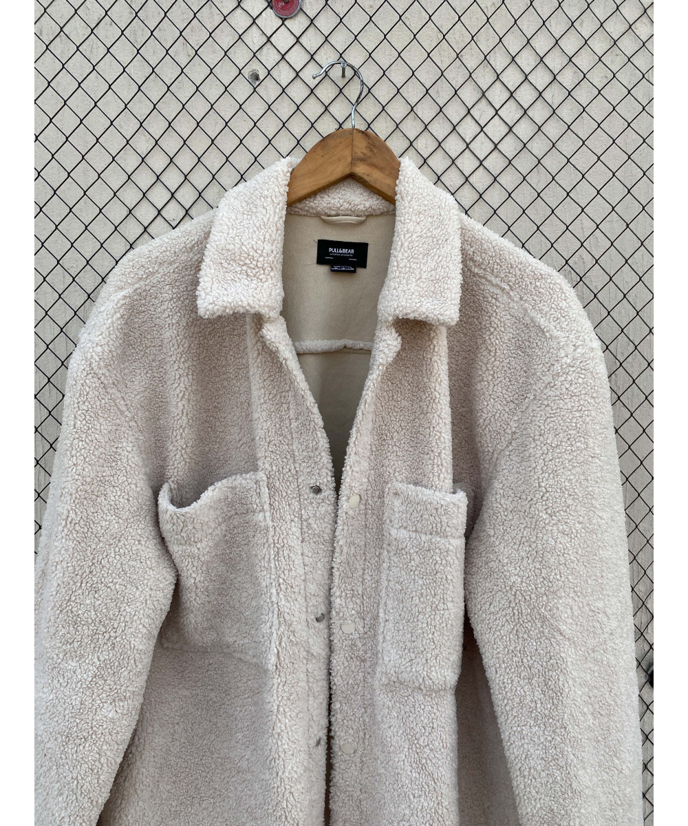 Cream-colored, teddy jacket