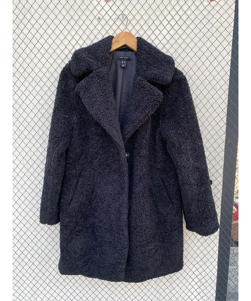 Black, teddy coat