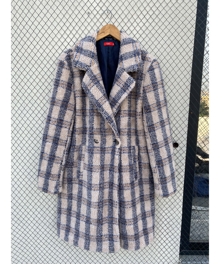 Blue, checkered, long,...