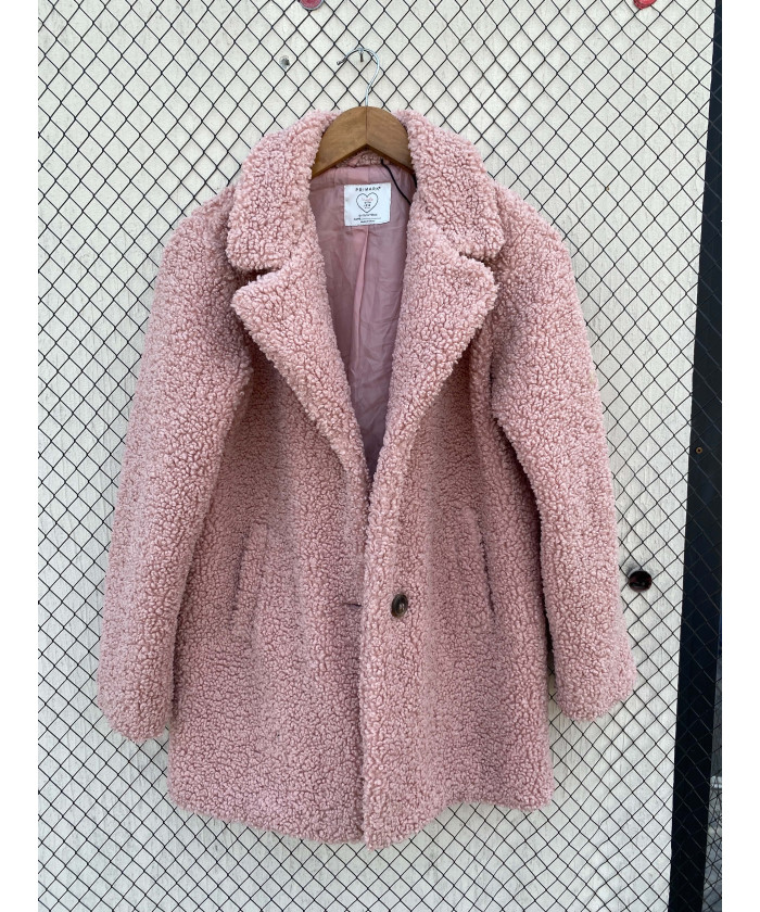 Pink, teddy coat