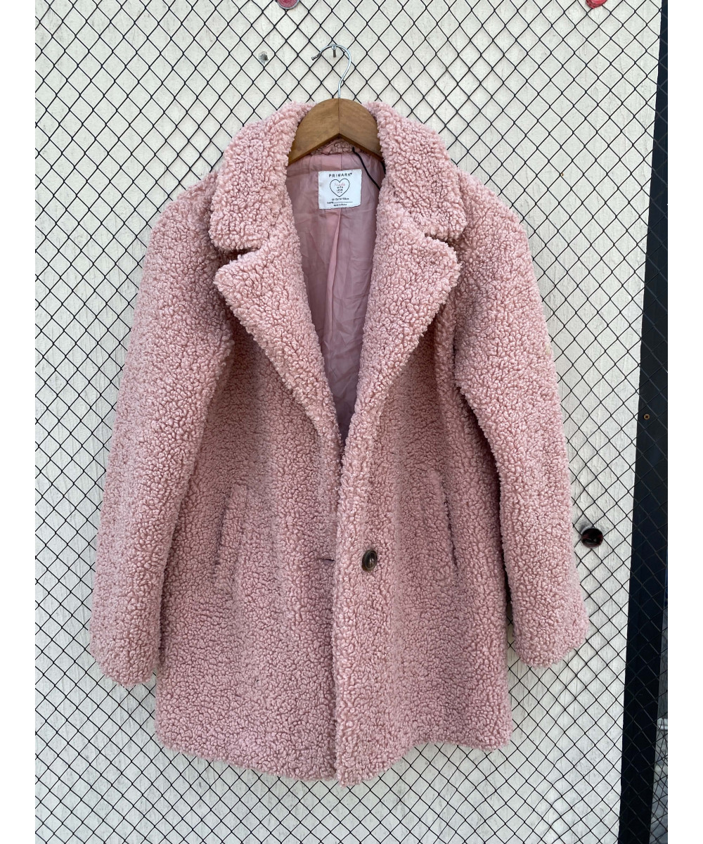 Pink, teddy coat