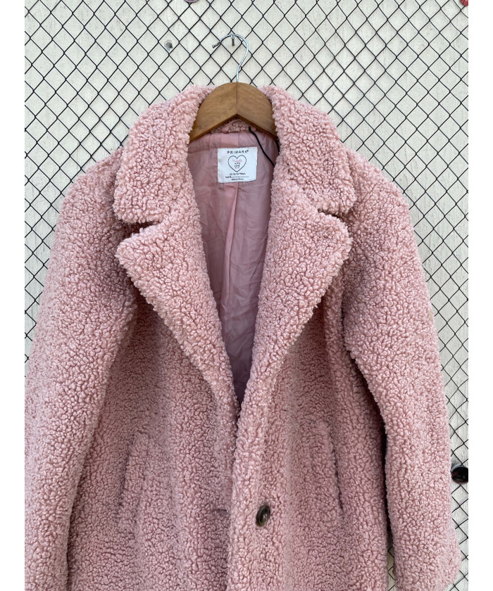 Pink, teddy coat