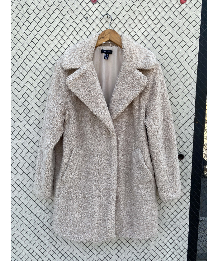Beige, teddy coat
