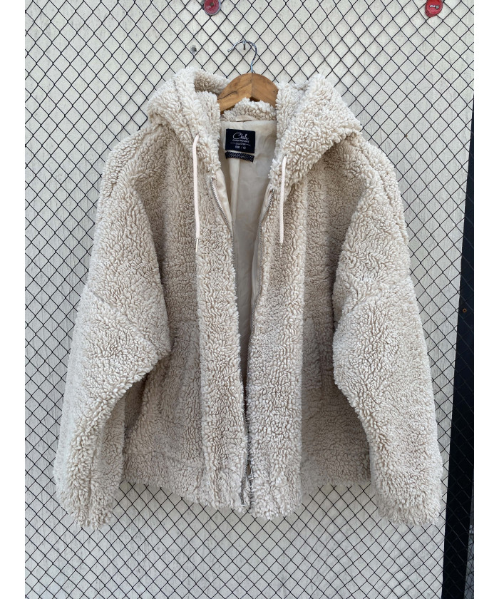 Beige, teddy, hooded,...