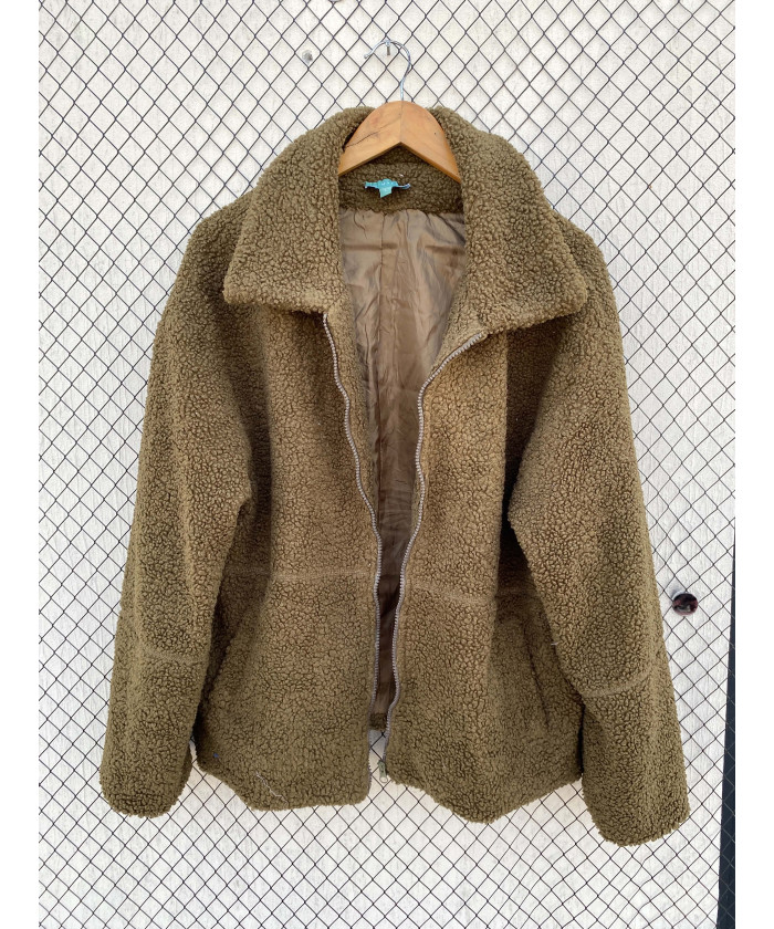 Oversized, teddy, zipper...