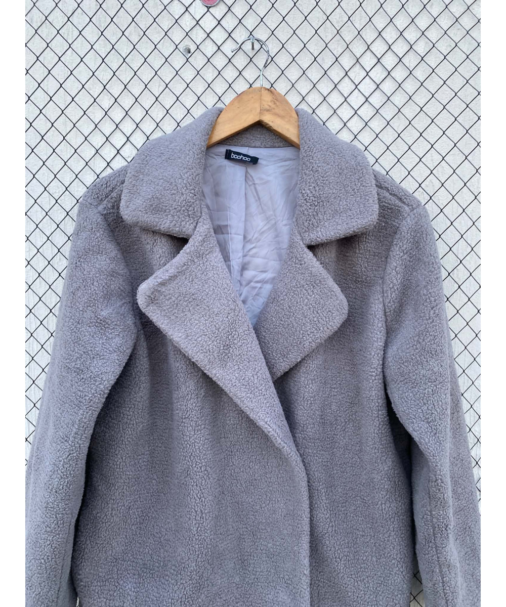 Gray, teddy coat