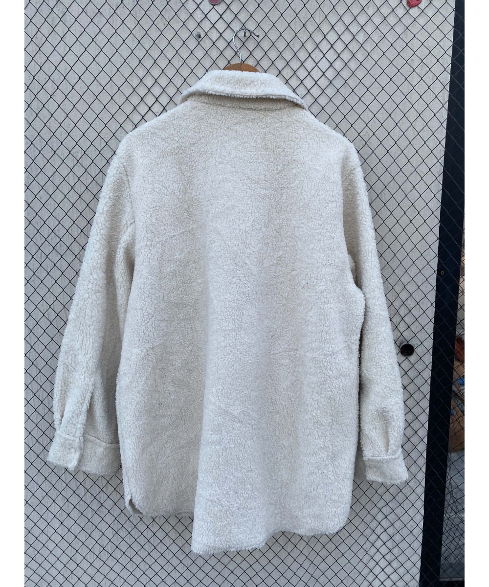 Off-white colored, teddy jacket