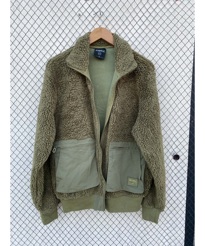 Green, teddy, oversized,...