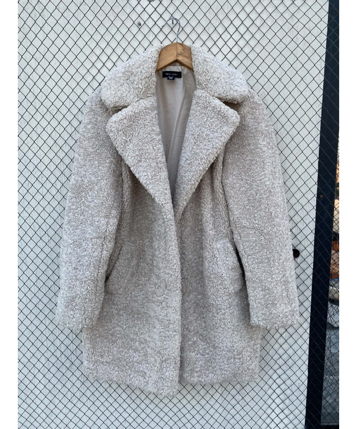 Off-white colored, long,...