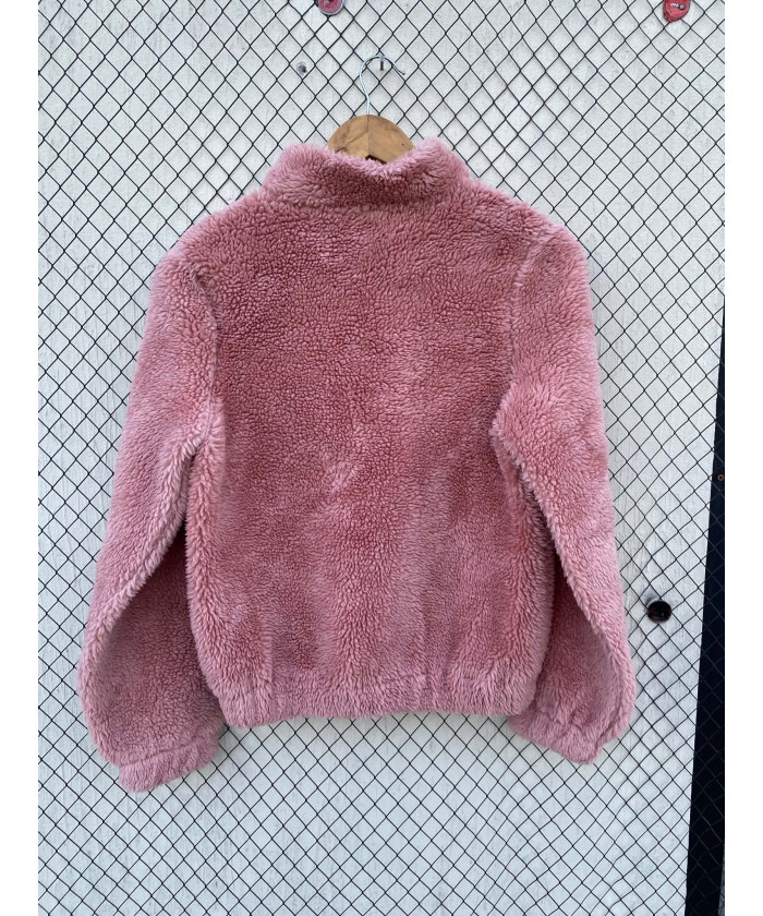 Pink, teddy pullover