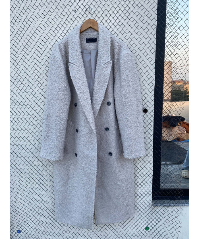 Ice gray colored, long,...