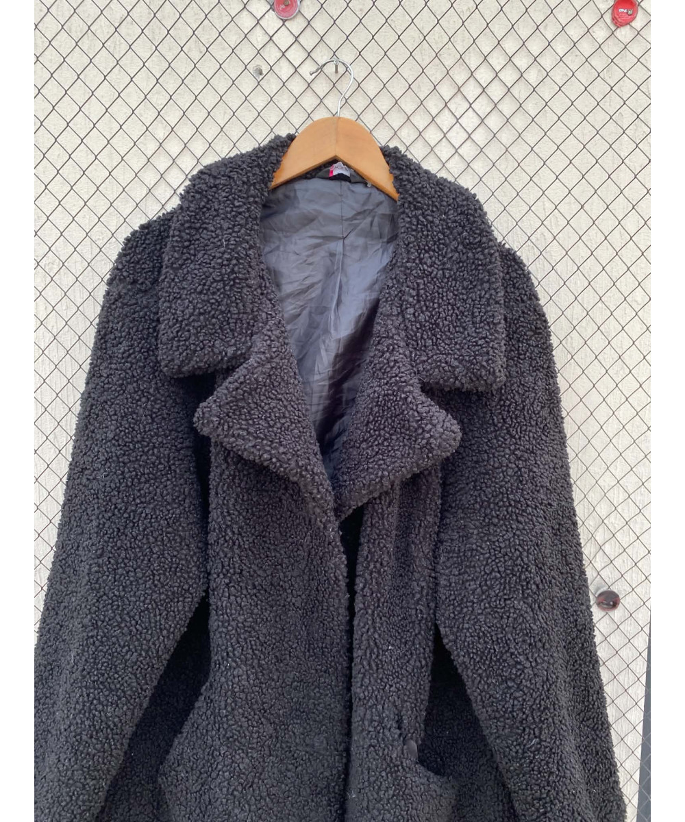 Black, teddy coat