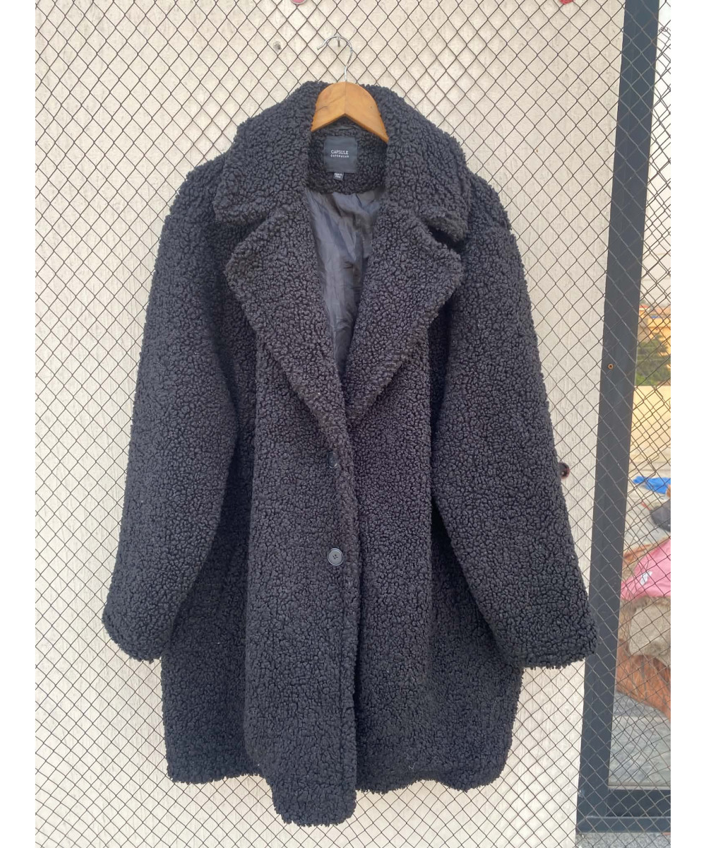 Black, teddy coat