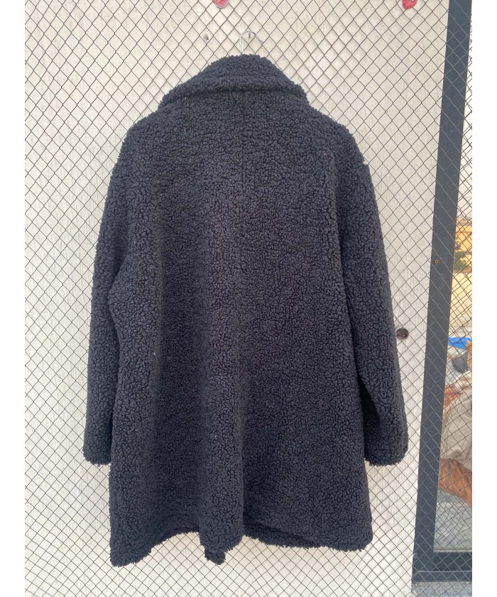 Black, teddy coat