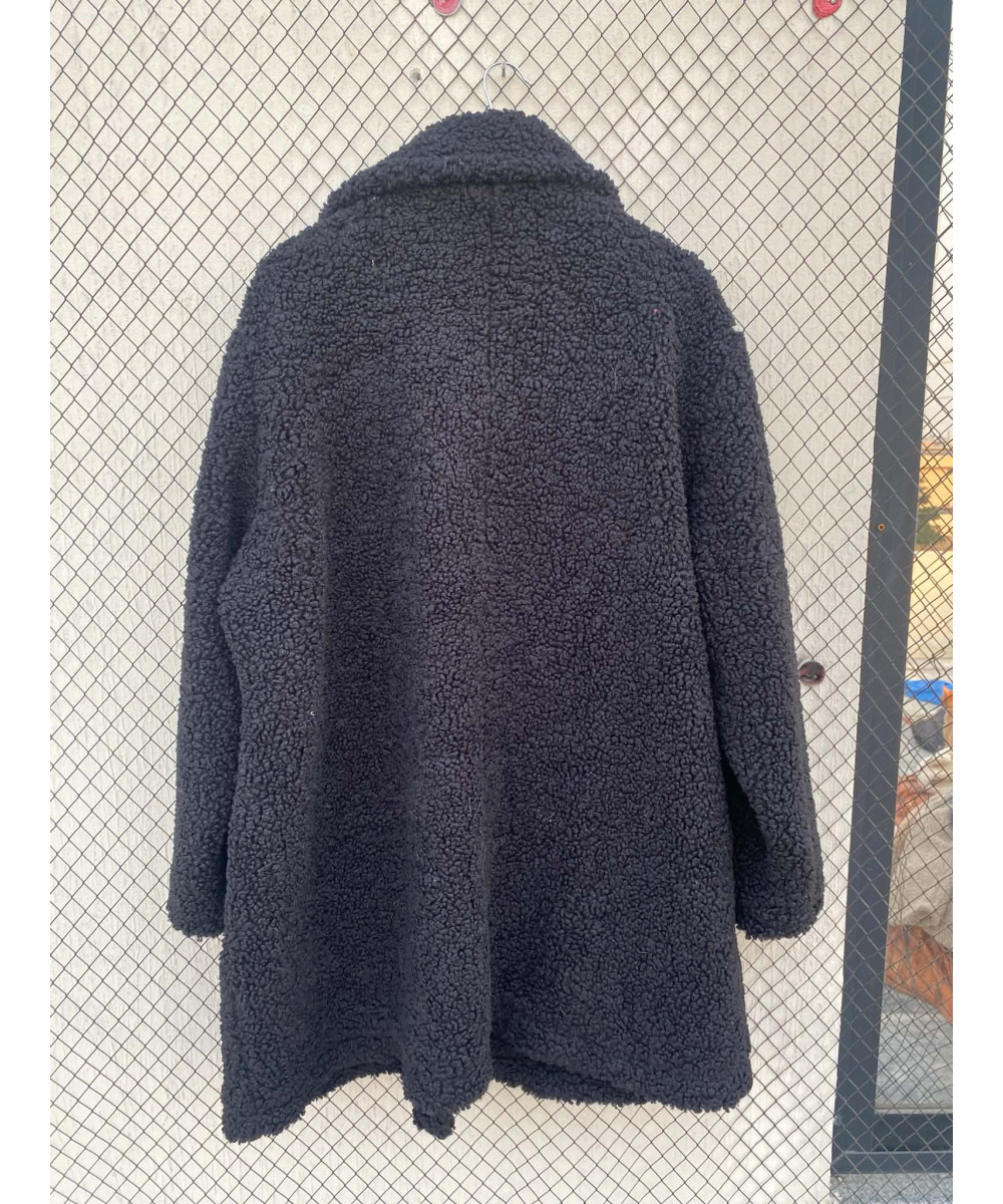 Black, teddy coat