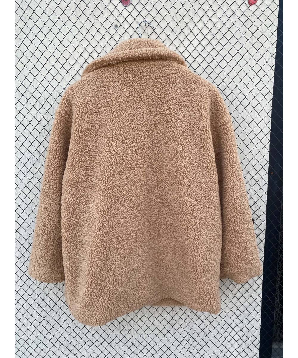 Beige, teddy coat
