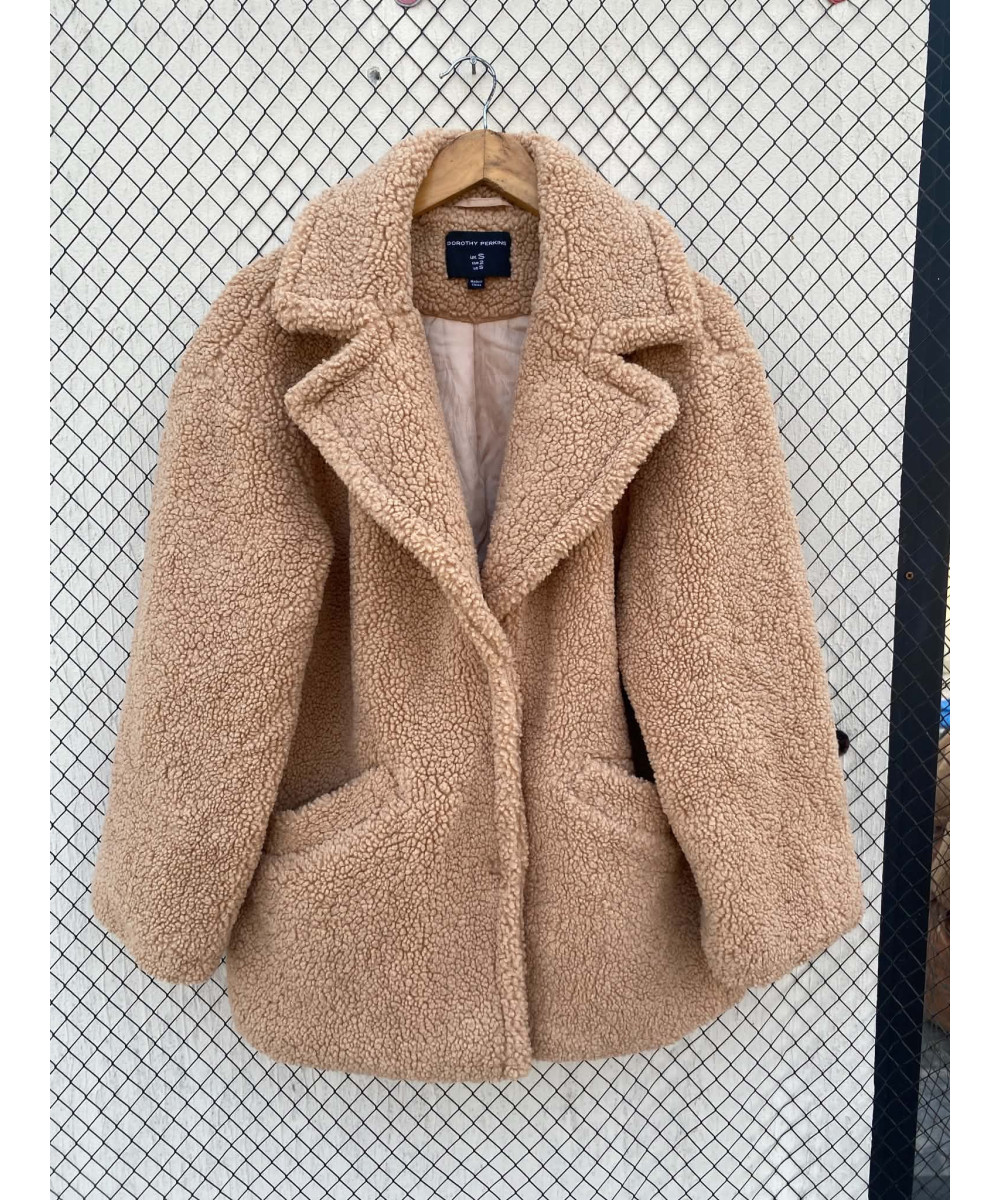 Beige, teddy coat