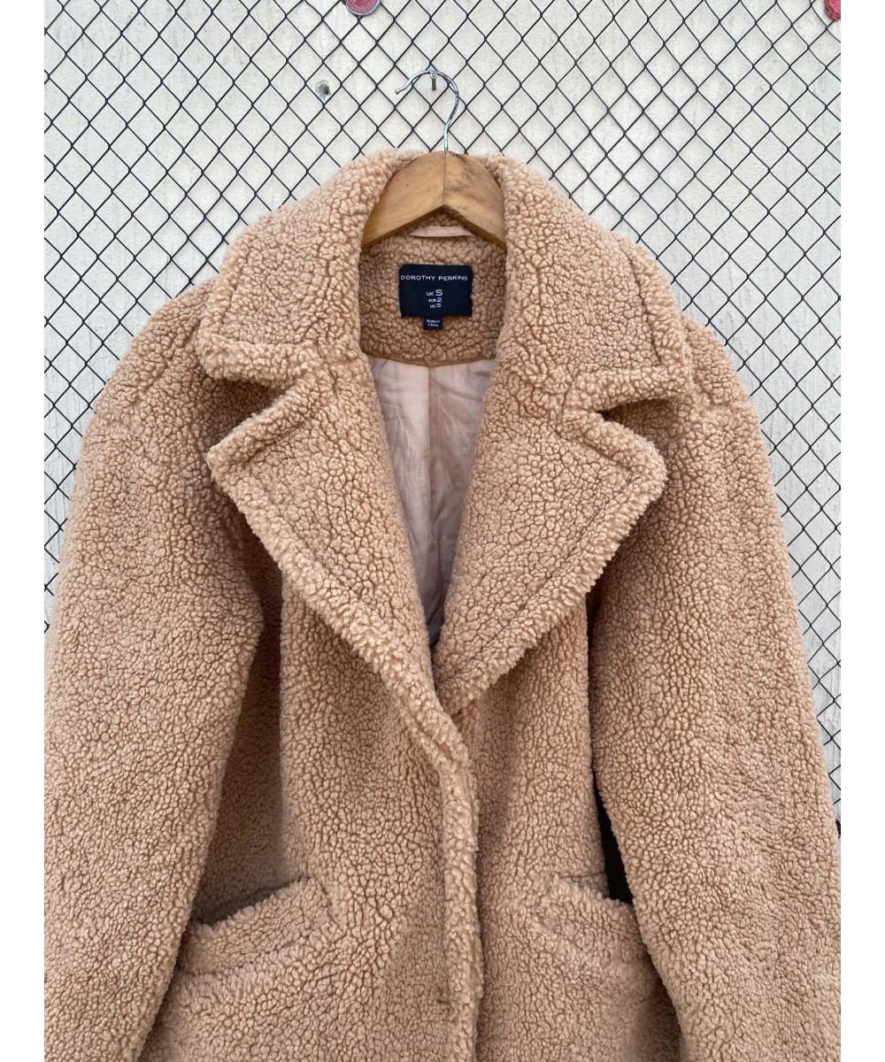 Beige, teddy coat