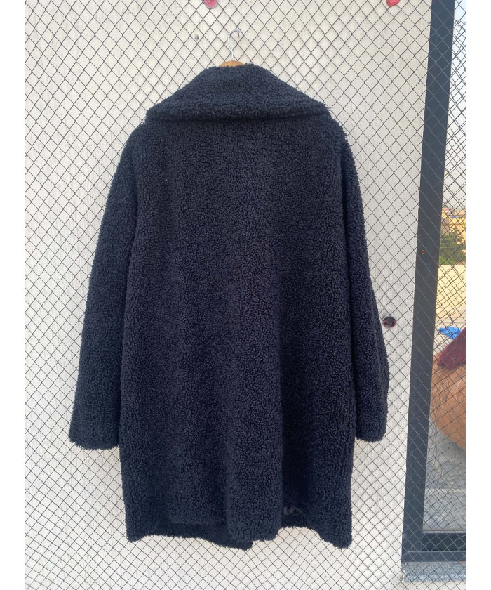 Black, teddy coat