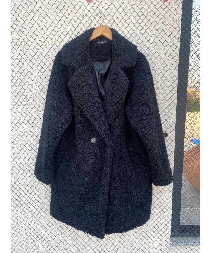 Black, teddy coat