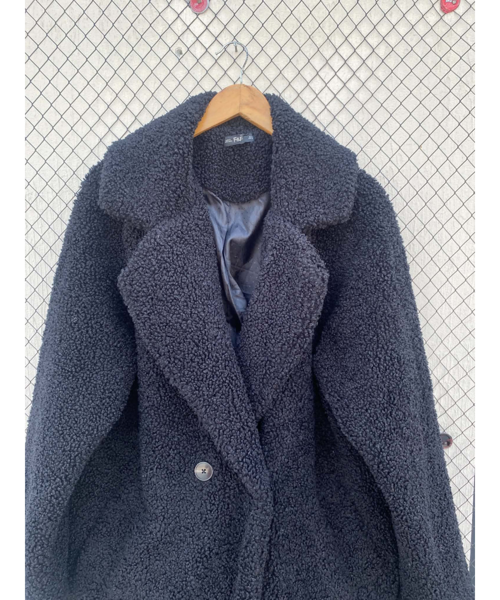 Black, teddy coat